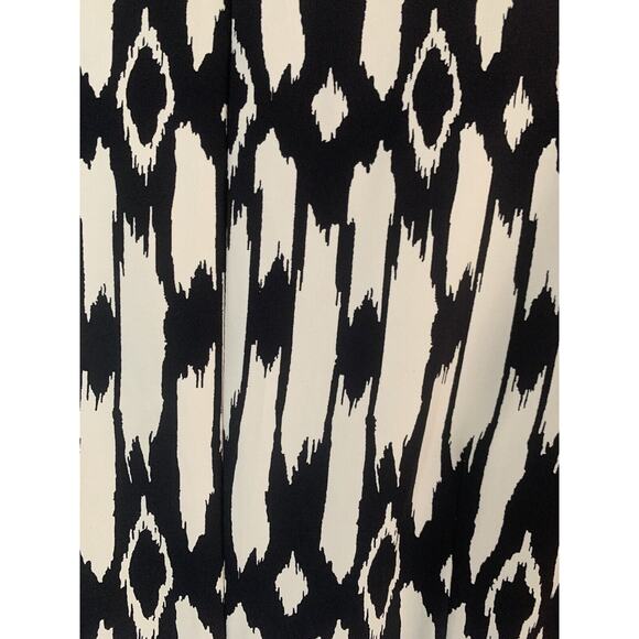 J. McLaughlin Catalina Cloth Black‎ Ivory Ikat Sheath Dress Size M - Picture 5 of 11